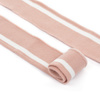 Подвяз трикотажный полиэстер арт.TBY.73006 цв.пыльно-розовый с белыми полосами, 6х80см фото