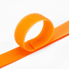 Лента-липучка 25 мм 1 м 140 цвет неон-оранжевый фото