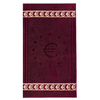 Полотенце велюровое Европа 70/130 см цвет бордовый с евро фото