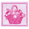 Салфетка махровая 1442 Корзина 30/30 см цвет розовый фото