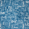 Ткань на отрез кулирка R3144-V1 Love цвет голубой фото