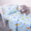 Постельное белье в детскую кроватку из бязи 464-1 Дино голубой фото