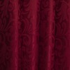 Портьерная ткань 150 см на отрез 14 цвет бордовый вензель фото