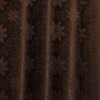 Портьерная ткань 150 см на отрез 9 цвет шоколад цветок фото