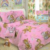 Детское постельное белье из поплина 1.5 сп 1585/2 Котята розовый фото