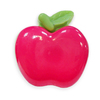 Пуговица детская сборная Яблоко 21 мм цвет малиновый упаковка 24 шт фото