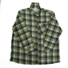 Рубашка мужская рукав длинный фланель набивная 56-58 Клетка Зеленая фото