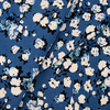 Ткань на отрез штапель 145 см 2912 Вид 5 Цветы на синем фото
