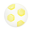 Пуговица детская сборная Мяч 13 мм цвет св-желтый упаковка 24 шт фото