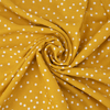Ткань на отрез штапель 150 см 2445 Горох цвет желтый фото