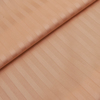 Ткань на отрез Страйп сатин полоса 1х1 см 220 см 135 гр/м2 цвет 113 персиковый фото
