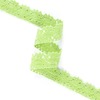 Кружево лен Z1046 Ярк зелень 1,7см 1метр фото