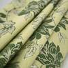 Портьерная ткань с люрексом 150 см на отрез H627 цвет 4 зелёный цветы фото