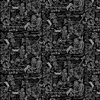Ткань на отрез рогожка 150 см 30098/3 Версаль цвет черный фото