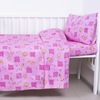 Постельное белье в детскую кроватку из бязи 366/3 Жирафики розовый фото