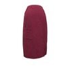 Вафельная накидка на резинке для бани и сауны Премиум женская 80 см цвет 789/3 брусничный фото