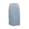 Вафельная накидка на резинке для бани и сауны Премиум женская 80 см цвет 952 серый фото