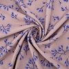 Ткань на отрез ниагара 150 см D052-2 Голубые цветы на розовом фото