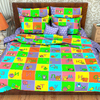 Детское постельное белье из бязи 1.5 сп АБВГДейка фиолетовый фото
