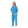 Пижама женская фланель клетка 48-50 цвет голубой фото