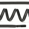 Шнурки TBY плоские 8мм арт.SLF028 длина 130 см цв.черный/серый уп. 2 шт фото