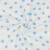 Ткань на отрез поплин 150 см 390А/3 Звездочки цвет голубой фото