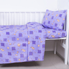 Постельное белье в детскую кроватку из бязи 366/5 Жирафики фиолетовый фото