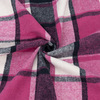 Ткань на отрез фланель Рубашечная №33 ярко-розовая клетка фото