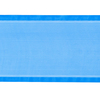 Лента для бантов ширина 80 мм цвет синий 1 метр фото