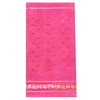 Полотенце велюровое Европа 50/90 см цвет розовый с вензелями фото