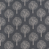 Ткань на отрез полулен 150 см TBY-DJ-22 Деревья цвет серый фото