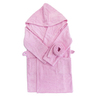 Халат детский махровый с капюшоном розовый 104-110 см фото