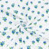 Ткань на отрез ситец 95 см 18981/3 Цветы на белом фото
