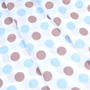 Ткань на отрез бязь плательная 150 см 1718/7 цвет кофе-голубой фото