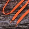 Шнурки плоские, оранжевый 115см уп 2 шт фото