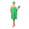 Набор для сауны женский цвет зеленый фото