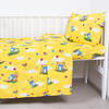 Постельное белье в детскую кроватку из бязи 315/5 Слоники с шариками цвет желтый ГОСТ фото