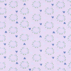 Ткань на отрез кулирка карде Сердечки на розовом 3248-V1 фото