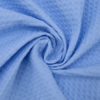 Ткань на отрез вафельное полотно гладкокрашенное 150 см 240 гр/м2 7х7 мм цвет 409 голубой фото