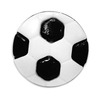 Пуговица детская сборная Мяч 16 мм цвет черный упаковка 24 шт фото