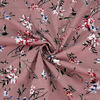 Ткань на отрез кулирка R11057-V4 Цветы на пудровом фото