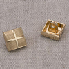 Пуговица металл ПМ63 10мм золото квадрат уп 12 шт фото