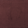 Полотенце махровое ножки 700 гр/м2 Туркменистан 50/70 см цвет горячий шоколад фото