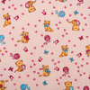Ткань на отрез фланель 75 см 5318/3 Пушистые котята цвет розовый фото