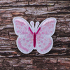 Термоаппликация ТАП В32 бабочка розовая 5*6,5см фото