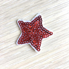 Термоаппликация ТАП В5 звезда, цвет красный 3,5*3,5см фото