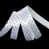 Лента атласная горох ширина 12 мм (27,4 м) цвет 31102912 белый-голубой фото