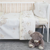 Постельное белье в детскую кроватку из бязи 8077 Птенчики цвет бежевый фото