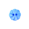 Пуговица детская на два прокола Розочка 13 мм цвет голубой упаковка 24 шт фото