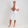 Набор для сауны вафельный Премиум мужской 2 предмета (килт шир.резинкой+полотенце) цвет белый фото